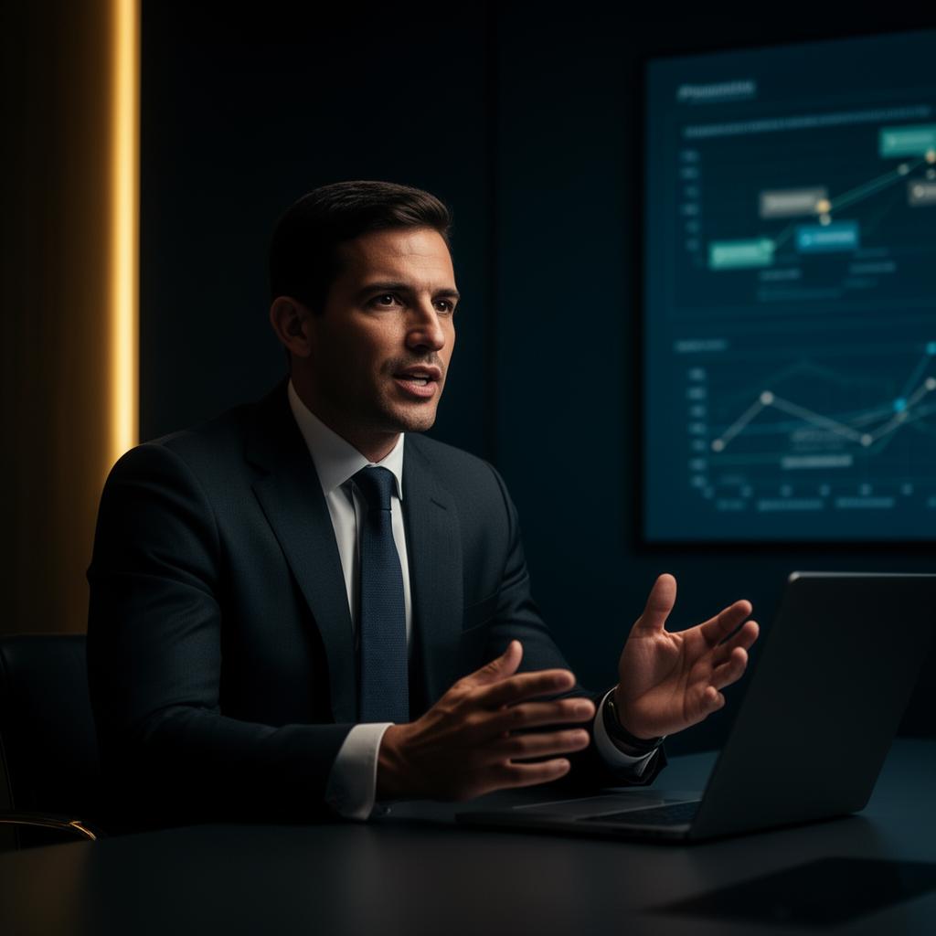 Equipe de vendas em reunião analisando estratégias comerciais